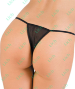 Эротичные трусики с прорезью с вышивкой