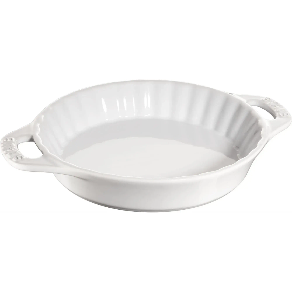 STAUB Керамическое блюдо Cooking 1,2 л для тортов белое