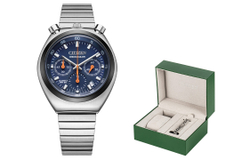 CITIZEN Quartz Movement Stainless Steel Strap Watch Men"s Watches Blue Dial