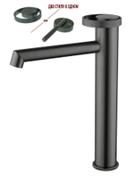 19112-Q Смеситель од. для раковины-чаши (ГРАФИТ) GANZER (10/1шт)