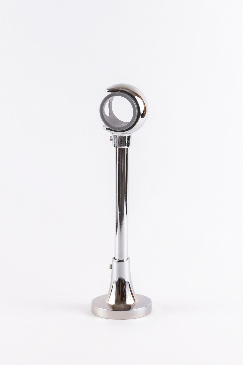 Держатель однорядный 16 мм серебро глянец