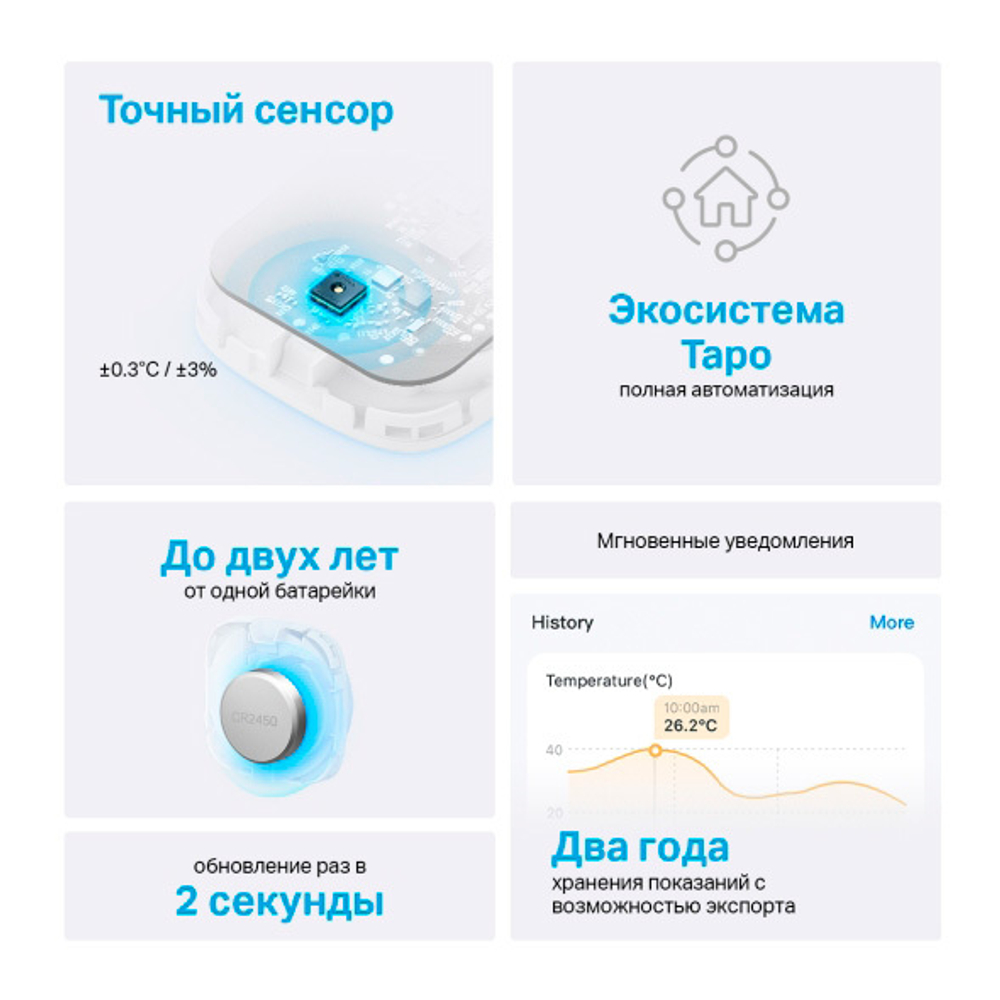 TP-Link Tapo T310 Датчик температуры и влажности