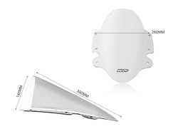 WRS Ветрове стекло Triumph Speed Triple 1200 прозрачное TR007T