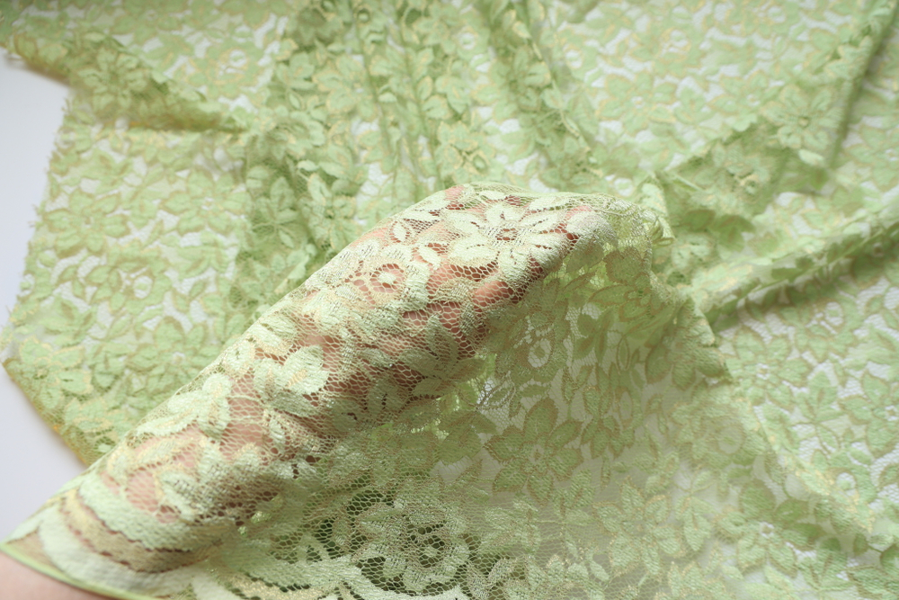 Гипюр фисташка