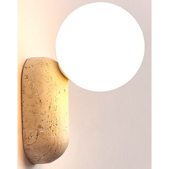 Серия настенных светильников из травертина Solvo