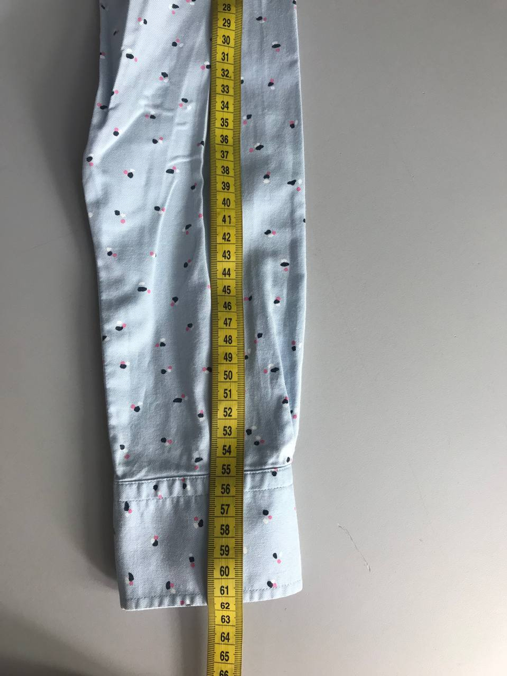 Рубашка Gant в мелкий принт, маркировка 38, визуально на 44 размер