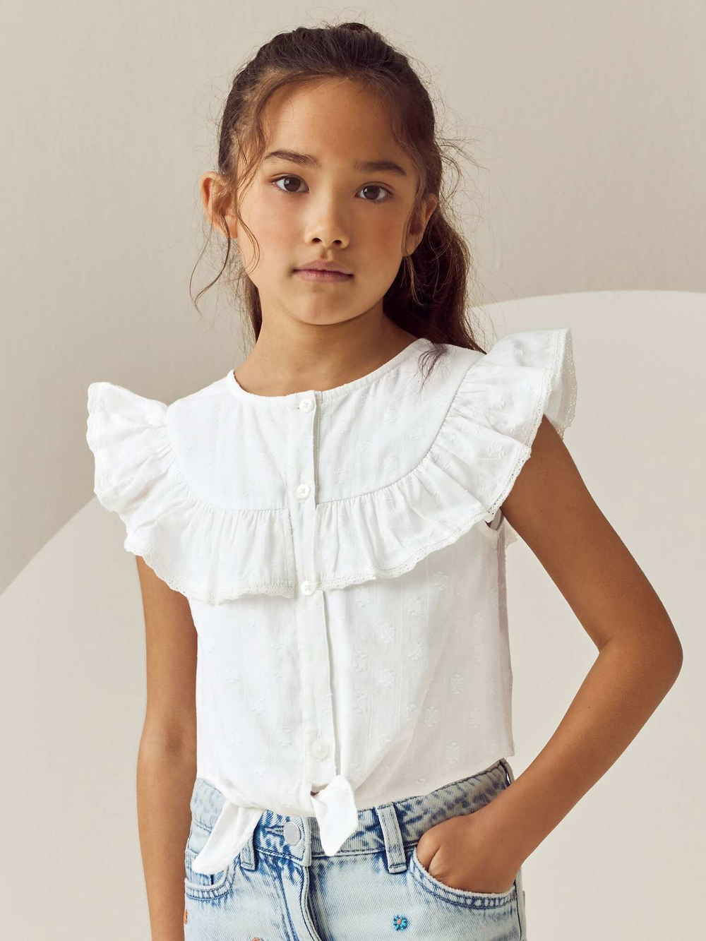 Топ для девочки Next E47-917, Белый