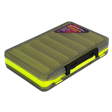 Коробка Yaman Y-BOX04 Двухсторонняя для воблеров (14 отделений) 275х195х55мм Салатовая