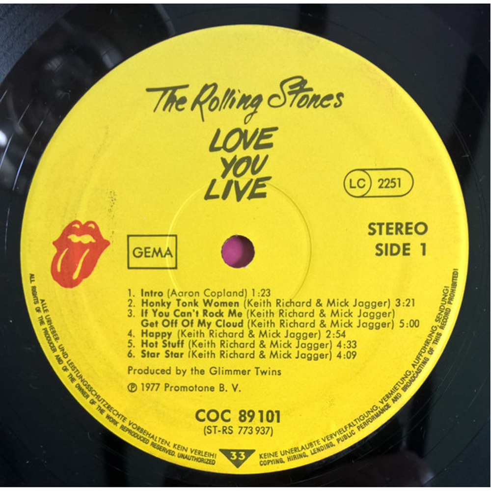 The Rolling Stones / Love You Live (2LP)