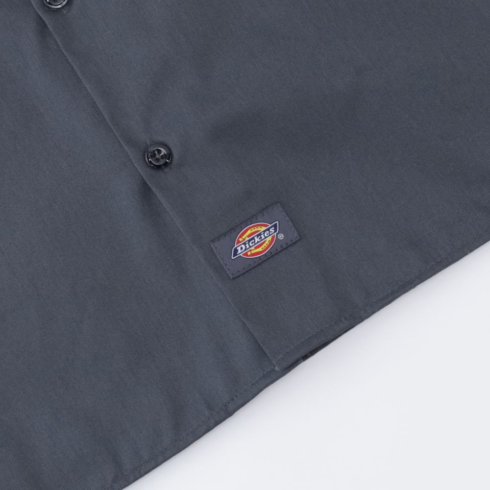 Рубашка Dickies Long Sleeve Work Shirt (charcoal)