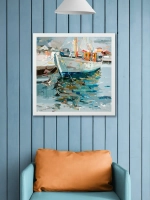 Картина на подрамнике в раме 43*43 см