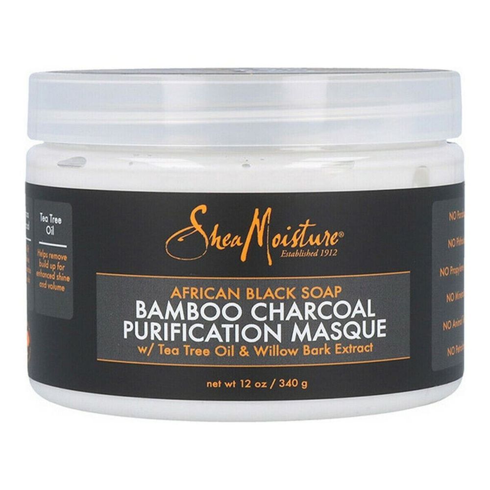 Капиллярная маска African Black Soap Bamboo Charcoal Shea Moisture (340 g)