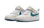 Middle-aged children's Nike Low 2 non-slip wear-resistant low-top sneakers white and green