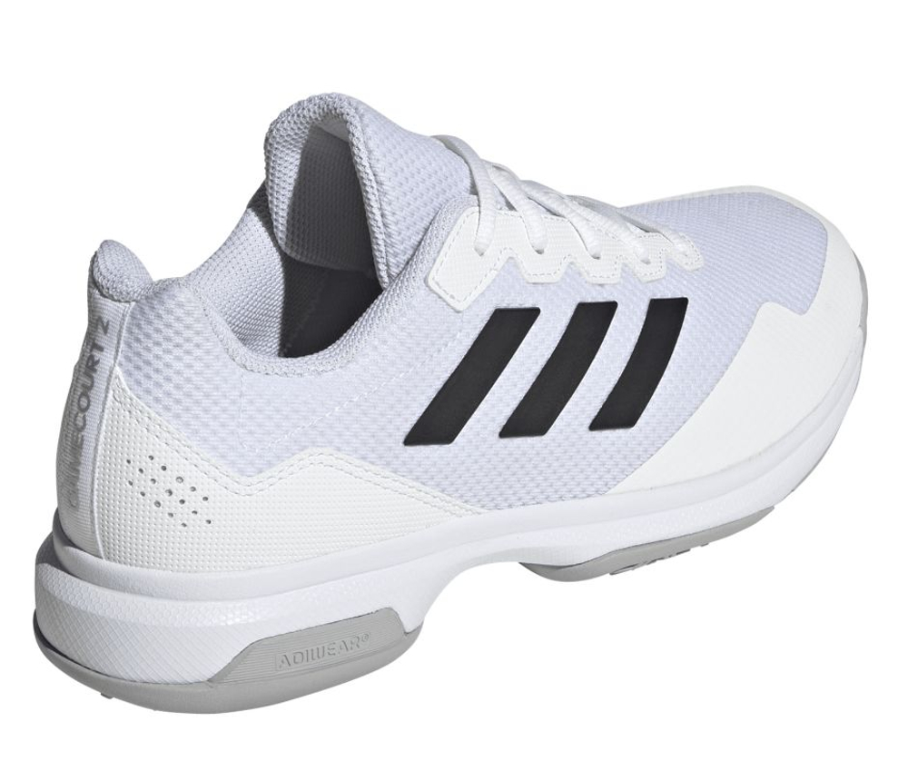 Теннисные кроссовки Adidas GameCourt 2 Omnicourt - footwear white/coal black/grey