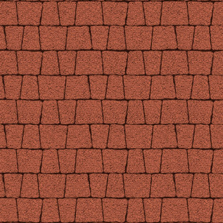 Тротуарная плитка АНТИК - Гранит Красный, комплект из 5 видов плит