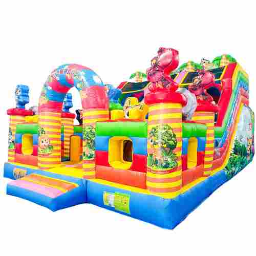 Коммерческий надувной батут «Дружная компания»,  8*6*5 м.