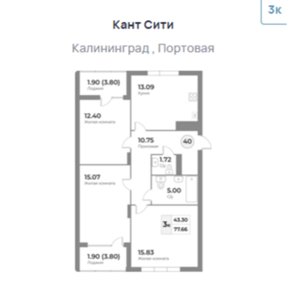 Жилой Комплекс "Кант Сити" Бизнес-класс г. Калининград, ул. Портовая