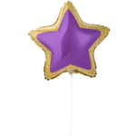 Шар Фольгированный Звезда лиловая (Лаванда)