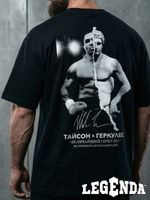 Футболка оверсайз хлопковая черная Legenda Величайший Геркулес