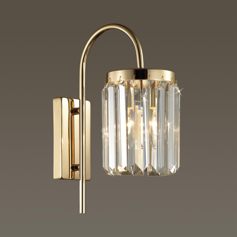 4987/1W CLASSIC ODL22 639 золотой/хрусталь Бра E14 1*40W VASSA