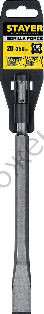 STAYER Gorilla Force SDS-Plus Зубило плоское 20 х 250 мм