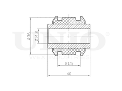 Сайлентблок задней цапфы UNIO RMP-20357