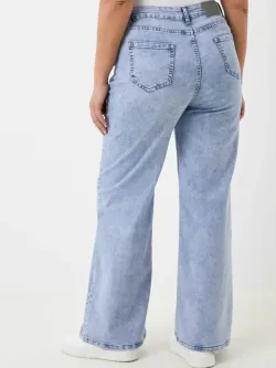 Джинсы палаццо широкие