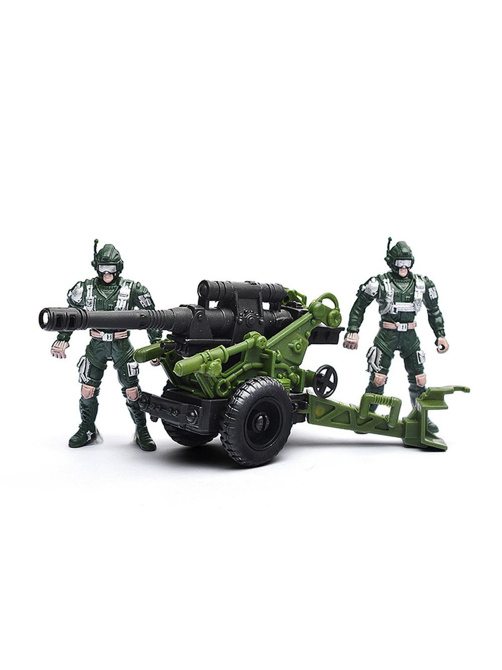 Машинка Военный автовоз с пушкой и солдатами (588B-17)