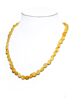 Бусы из цельного янтаря, 46 см