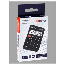 Калькулятор карманный Eleven LC-110NR, 8 разрядов, питание от батарейки, 58*88