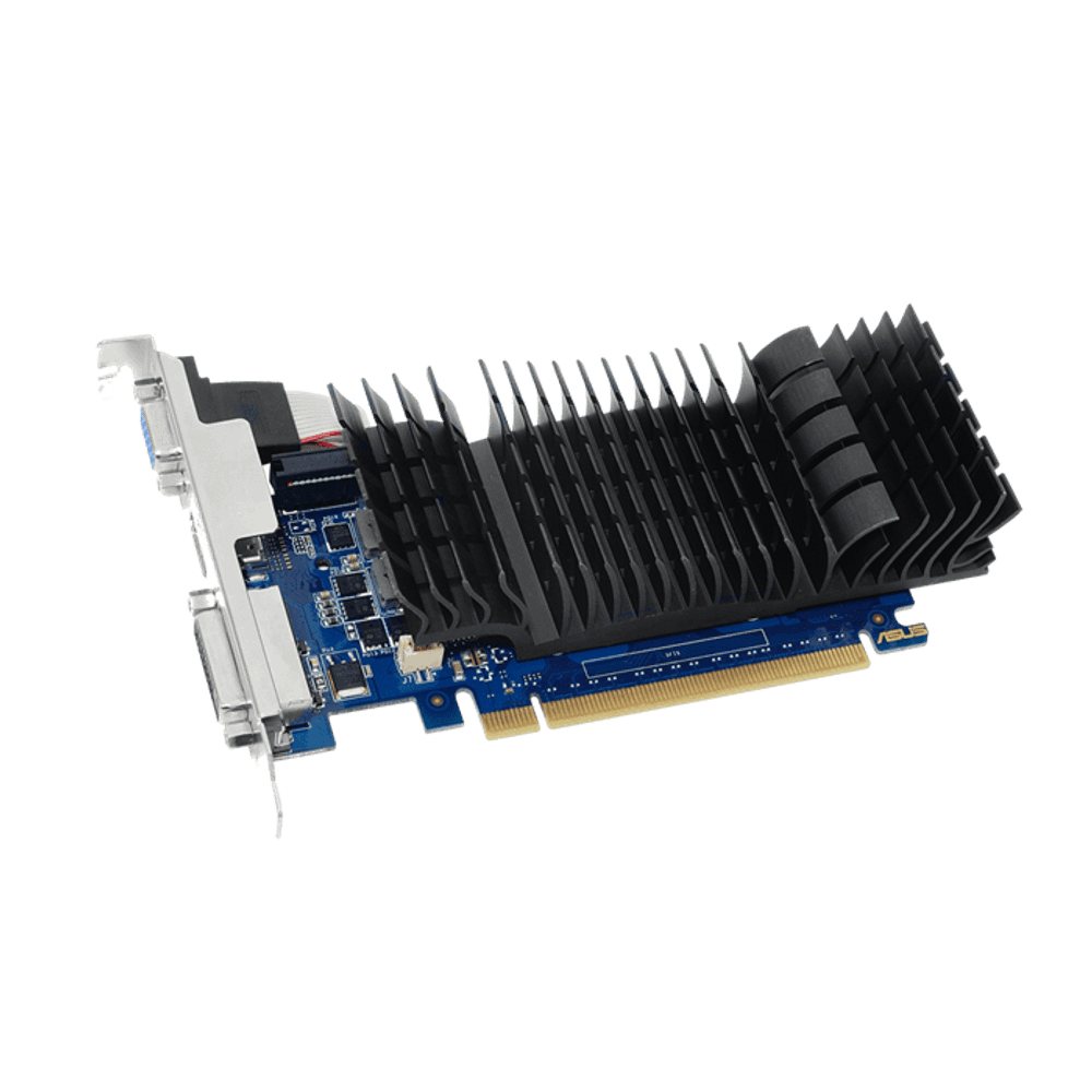 Видеокарта ASUS GeForce  GT730 2Gb 64bit GDDR5 902/1605 DVI HDMI HDCP PCI-E GT730-SL-2GD5-BRK
