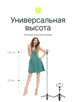 Штатив монопод для селфи Raylab MT-132 23-132см, с пультом
