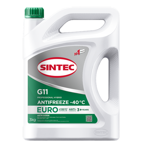 Антифриз SINTEC G11 green c 3кг.