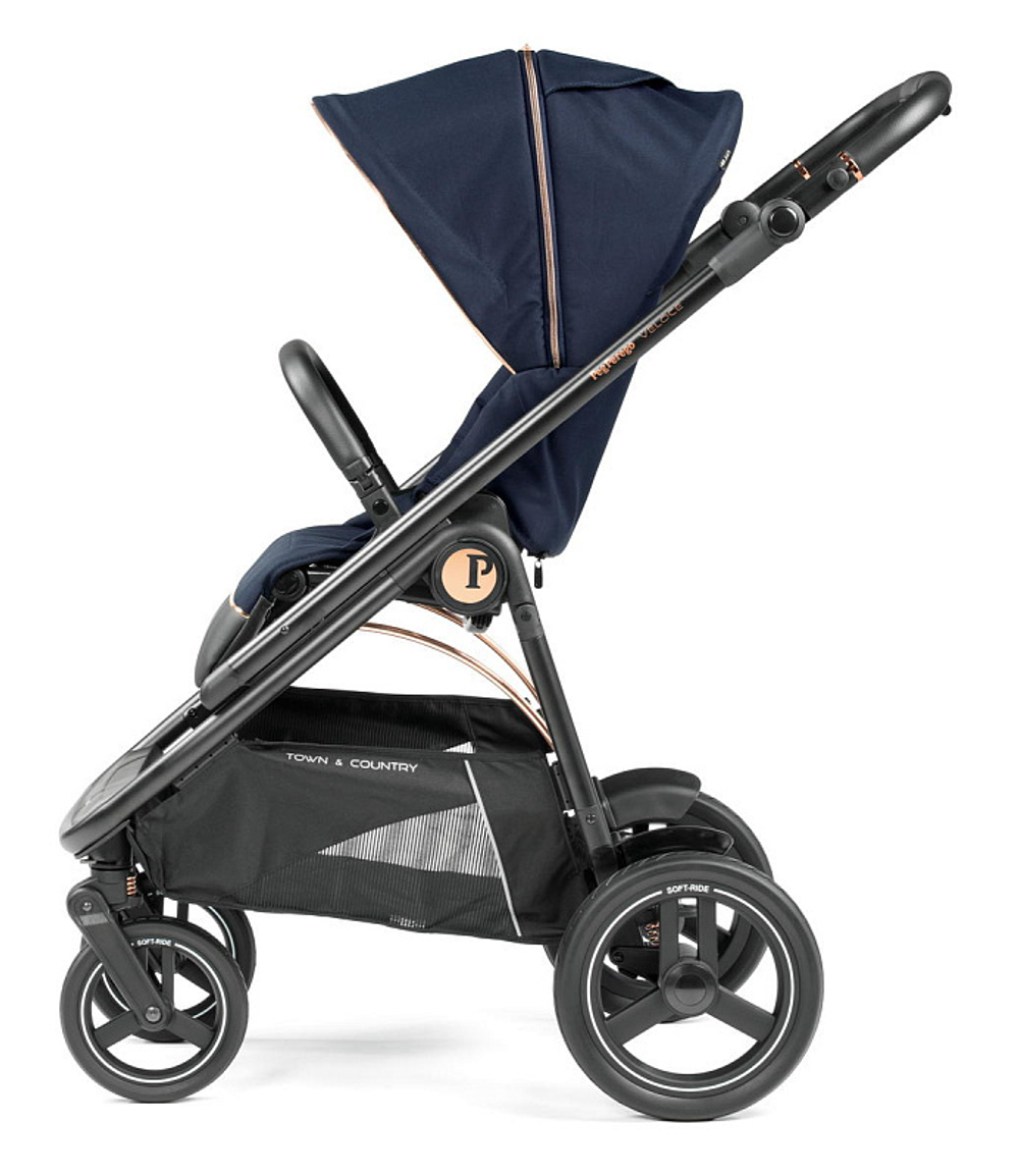 Коляска 3 в 1 Peg Perego Veloce TC Belvedere SLK Blue Shine