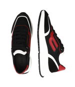 Кожаные кроссовки demmy-t Bally - черный(MSK145)