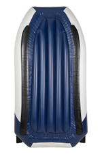 YACHTMAN-260 МНД НАДУВНОЕ ДНО (Яхтман) белый-синий (лодка ПВХ с усилением)