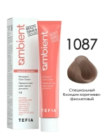 Tefia Ambient Перманентная крем-краска для волос 1087 Специальный блондин коричнево-фиолетовый, 60 мл