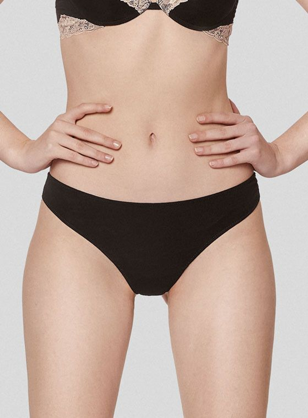 Комплект белья Elegance (Размер: 2B) (Цвет: черный с бежевым)