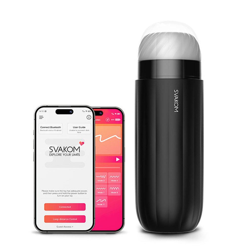 Интерактивный мастурбатор Svakom Sam Neo Interactive Suction & Vibration Masturbator S08A