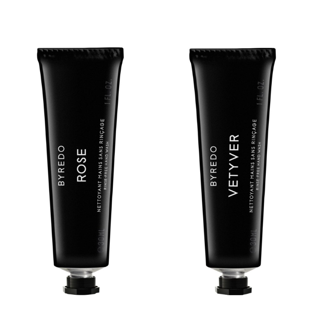 Rose & Vetyver Rinse-free Hand Wash Set of 2x30 ml - набор гелей для рук с антибактериальным эффекто