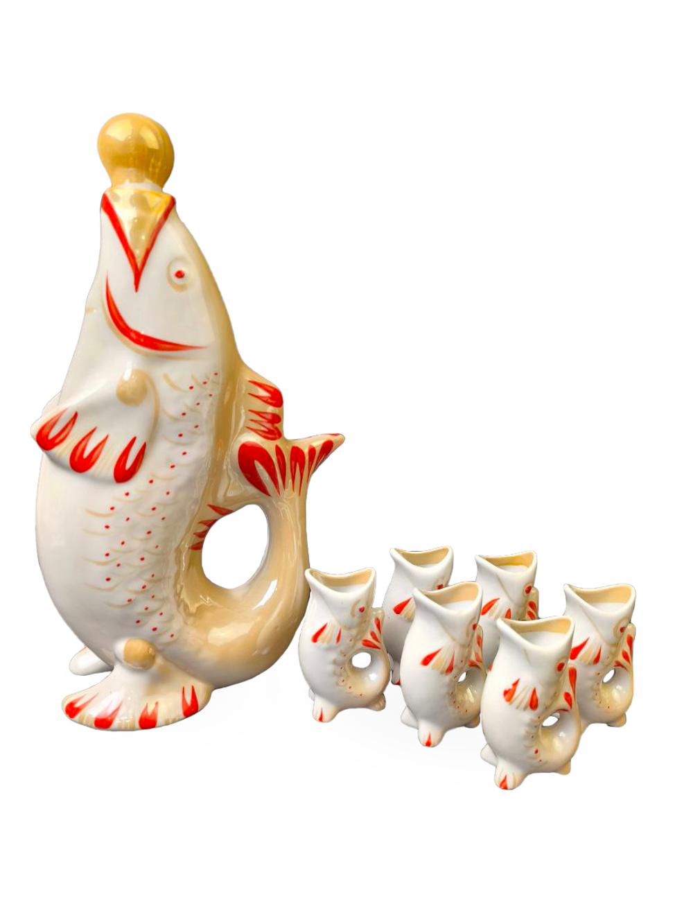 Набор для крепких напитков "Рыба" (штоф и 6 стопок)