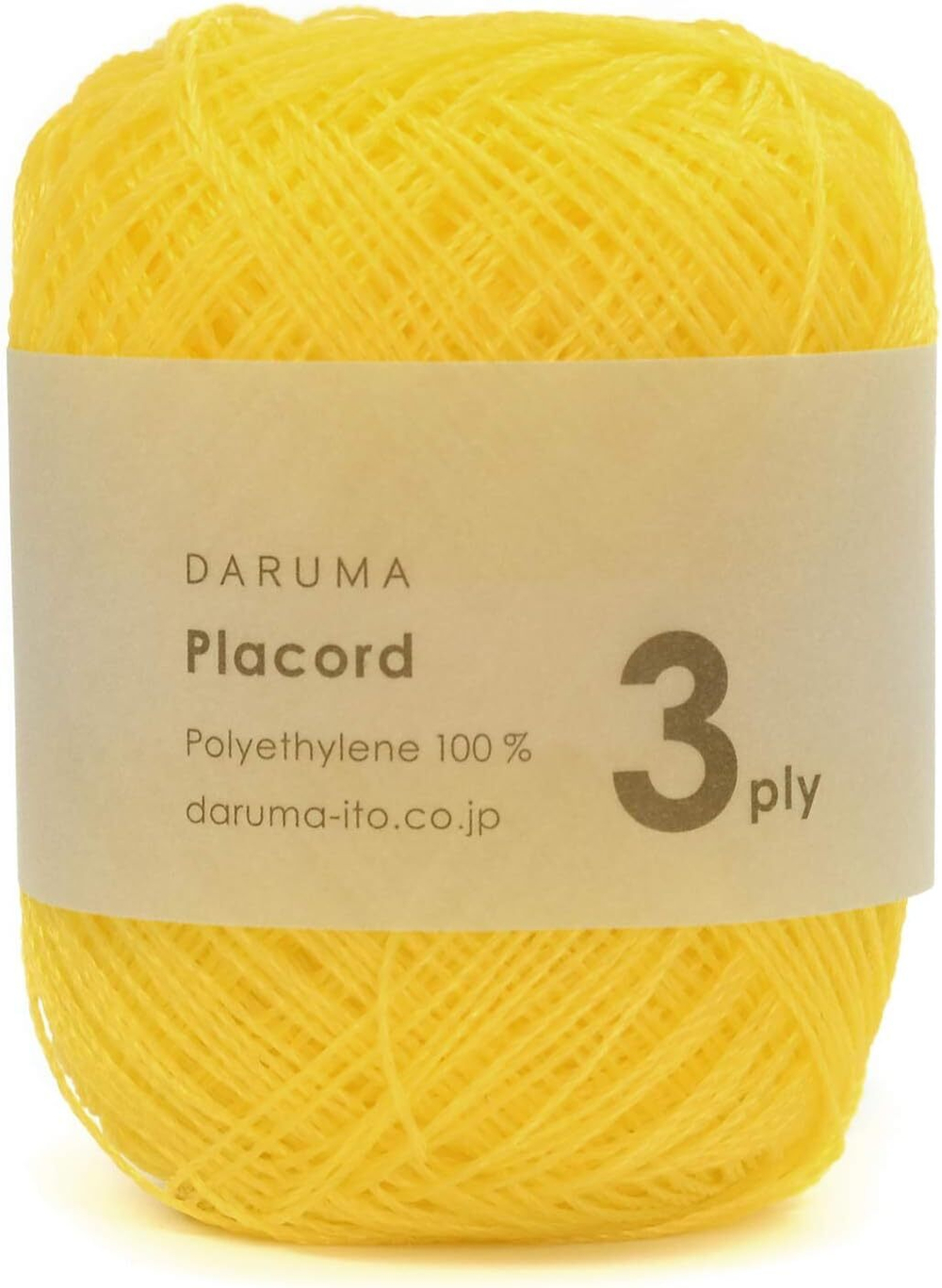 placord 3ply, цвет лимонный желтый 2