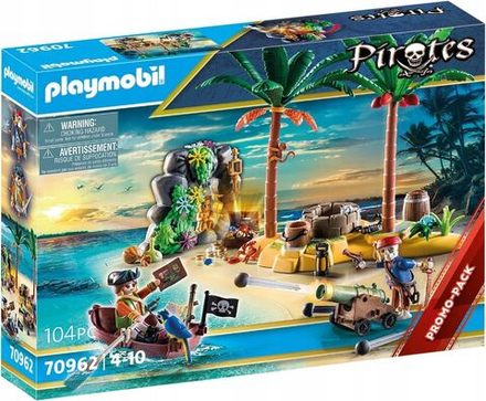 Конструктор Playmobil Pirates Пиратский остров сокровищ со скелетом 70962