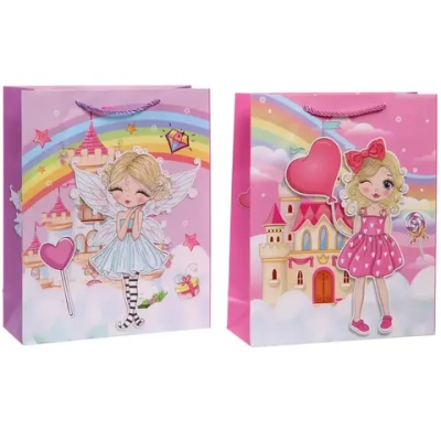 Пакет подарочный «Мир принцесс» 26*32*10 см, микс