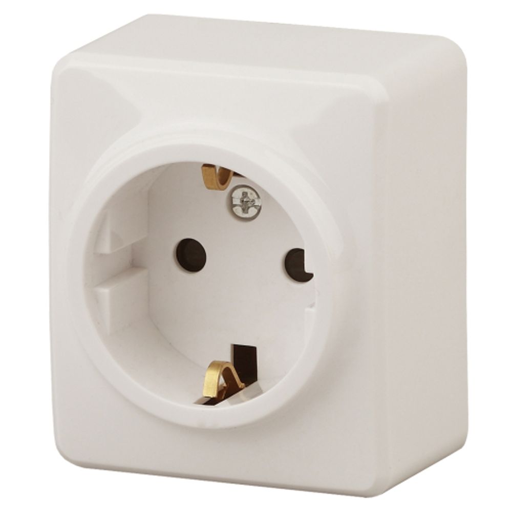 11-2203-02 ЭРА Розетка 2P+E Schuko, 16A-250В, IP20, ОУ, Эра Эксперт, сл.кость | Эра Эксперт
