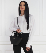 Кожаная сумка-трапеция Patrizia Pepe - черный(8B0175 L095)