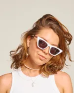 Очки солнцезащитные Spunky MONIKA 6+ White. dark grey