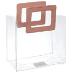 Пакет для цветов и подарков «Изящная фигура» 16*10*17 см, розовый