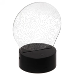 Светильник ночник «3D-Алгоритм» на пластиковой подставке, с включателем USB