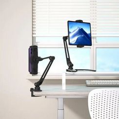 Держатель телефона Powerology Solid Alloy Aluminum 360° (PSARSPHBK) черный